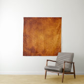 Bruin lederen textuur wandkleed (In Situ (horizontaal))