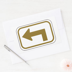 Bruin linker Stickers