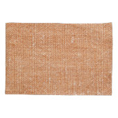 Bruin Linnen Canvas Textuur Achtergrond Kussensloop (Achterkant)