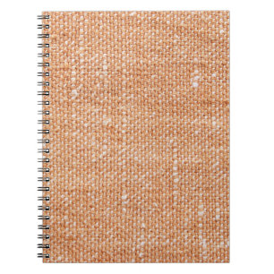 Bruin Linnen Canvas Textuur Achtergrond Notitieboek