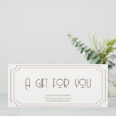  bruin logo Business Cadeaubon (Staand voorkant)