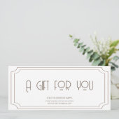 bruin logo Business Cadeaubon (Staand voorkant)