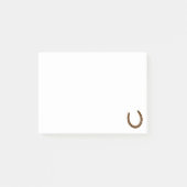 Bruin Lucky Hoefijzer Post-it® Notes (Voorkant)