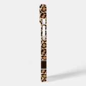 Bruin Luipaard Print Monogram Case-Mate iPhone Case (Achterkant / Links)