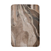 Bruin marmer Agate Gold Glitter Glam #1 Badmat (Voorkant Verticaal)