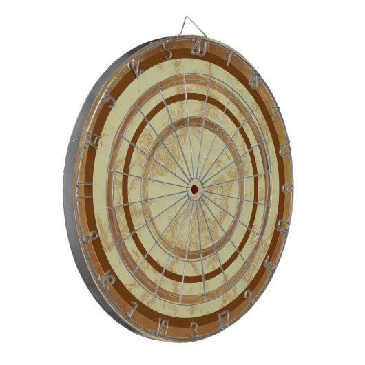 Bruin Marmer Design Aangepaste ontwerpverordening  Dartbord (Voorkant Links)