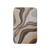 Bruin Marmeren Goud Ontwerp Badmat (Voorkant Verticaal)