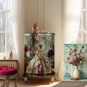 Bruin Mary Antoinette Stijl High end Portret Kunst Tissuepapier