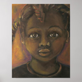 Bruin meisje van Celestine Poster