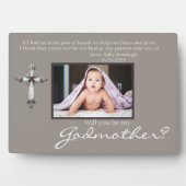 Bruin Memorial Foto van mijn godmoeder Fotoplaat (voorkant)