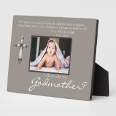 Bruin Memorial Foto van mijn godmoeder Fotoplaat (Zijkant)