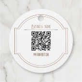 bruin met logo product hang label label (Achterkant)