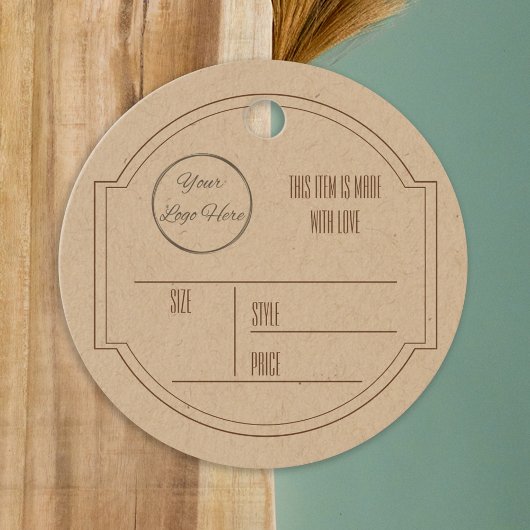 bruin met logo product hang label label
