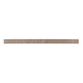 Bruin met Roos Gold Accent Houndstooth Ribbon Lint (Voorkant)