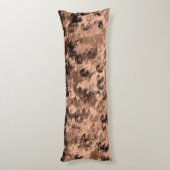 Bruin met zwart Abstract patroonontwerp Lichaamskussen (Achterkant (Verticaal))