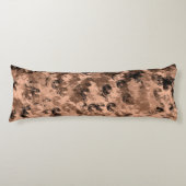 Bruin met zwart Abstract patroonontwerp Lichaamskussen (Voorkant)