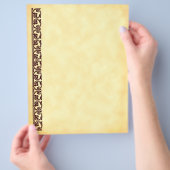 Bruin Middeleeuws Element Flyer Sjabloon (Hand)