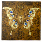  bruin middeleeuwse Witchcraft Ritual Offerte Tegeltje (Voorkant)