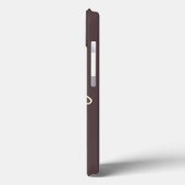 Bruin-minimalistische scriptnaam op maat Case-Mate iPhone case (Achterkant / Links)