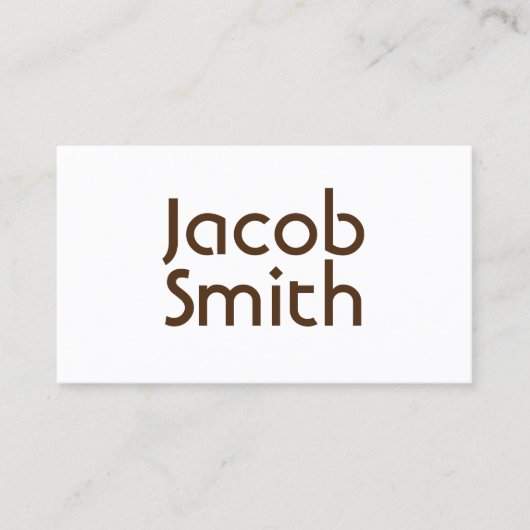 Bruin Mystery Writer Visitekaartje (Voorkant)