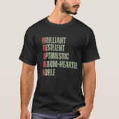 BRUIN - NAAM/VOORNAAM/ACHTERNAAM T-SHIRT (Voorkant)