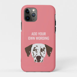 Bruin-neergeslagen Dalmatische Hoesje-Mate iPhone  iPhone 11 Pro Hoesje
