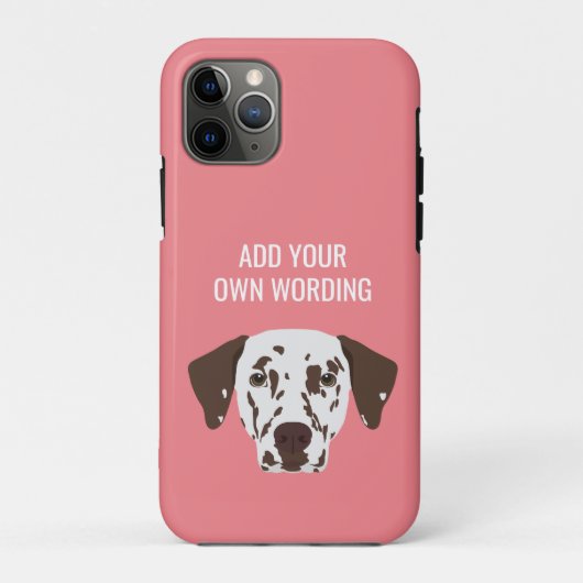 Bruin-neergeslagen Dalmatische Hoesje-Mate iPhone  Case-Mate iPhone Case (Achterkant)