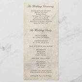  Bruin Oak Tree Fall Wedding Programma (Achterkant)