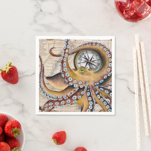 Bruin octopus Map Compass Servet (Insitu)