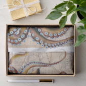Bruin octopus Map Compass Tissuepapier (Geschenk)