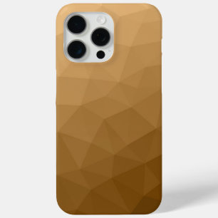 Bruin ombre gradiënt geometrisch mesh patroon iPhone 15 pro max hoesje