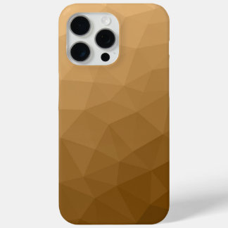 Bruin ombre gradiënt geometrisch mesh patroon iPhone 15 pro max hoesje