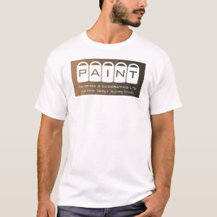 Bruin ombre, schilderemmers, schilder en decorator t-shirt