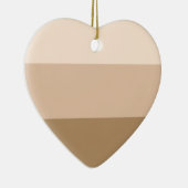 Bruin Ombre Striped Ceramic Ornament (Rechts)