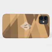 Bruin, Oranje Abstract Case-Mate iPhone Case (Achterkant (horizontaal))