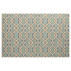 Bruin Oranje Blauwgroen Turquoise Eclectic Ethnic  Stof