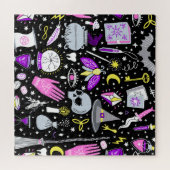 bruin-oranje tartan plaid. legpuzzel (Horizontaal)