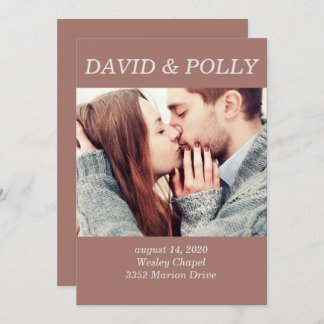 Bruin paar foto kaart