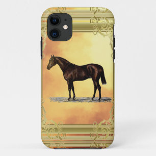 Bruin paard iPhone 11 hoesje