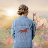 Bruin Paard en Country Spirit Script Denim Jacket