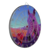 Bruin paard en rood hart dartbord (Voorkant Links)