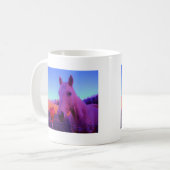 Bruin paard en rood hart koffiemok (Voorkant links)