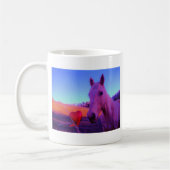 Bruin paard en rood hart koffiemok (Links)