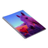 Bruin paard en rood hart notitieboek (Rechterzijde)