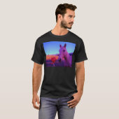 Bruin paard en rood hart t-shirt (Voorkant volledig)