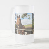 Bruin paard genaamd Tulip, Matglas Bierpul (Voorkant links)