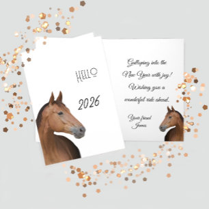 Bruin paard kaart