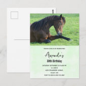 bruin paard Laying in the Grass Invitation Briefkaart (Voorkant / Achterkant)