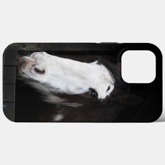 Bruin paard op Boerderij Case-Mate iPhone Case (Achterkant (horizontaal))