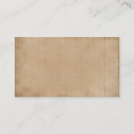  bruin perkament visitekaartje (Achterkant)